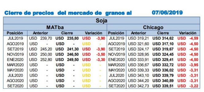 El rendimiento y el precio de la soja caen en Argentina