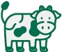 icono vaca verde