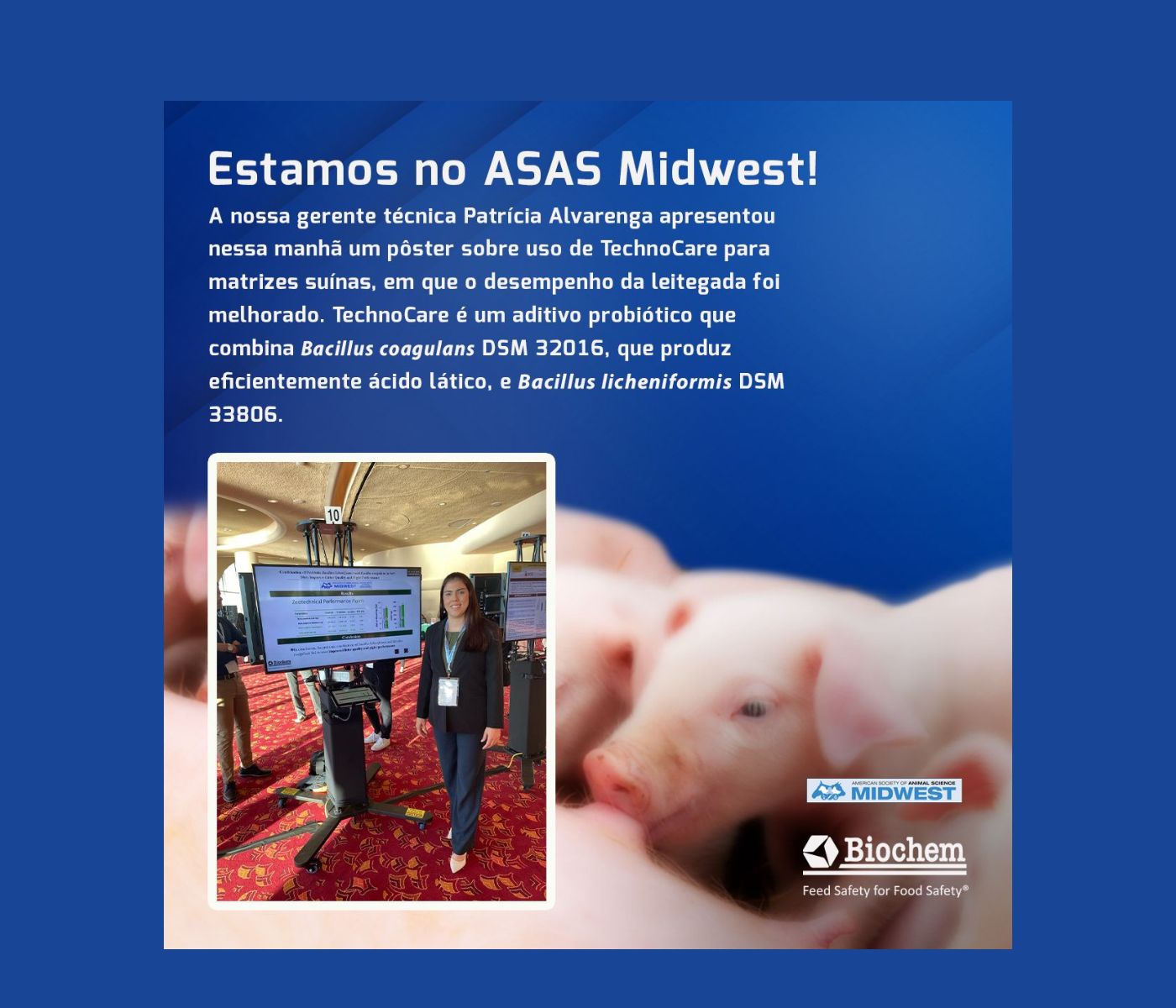 Biochem presente no ASAS Midwest!