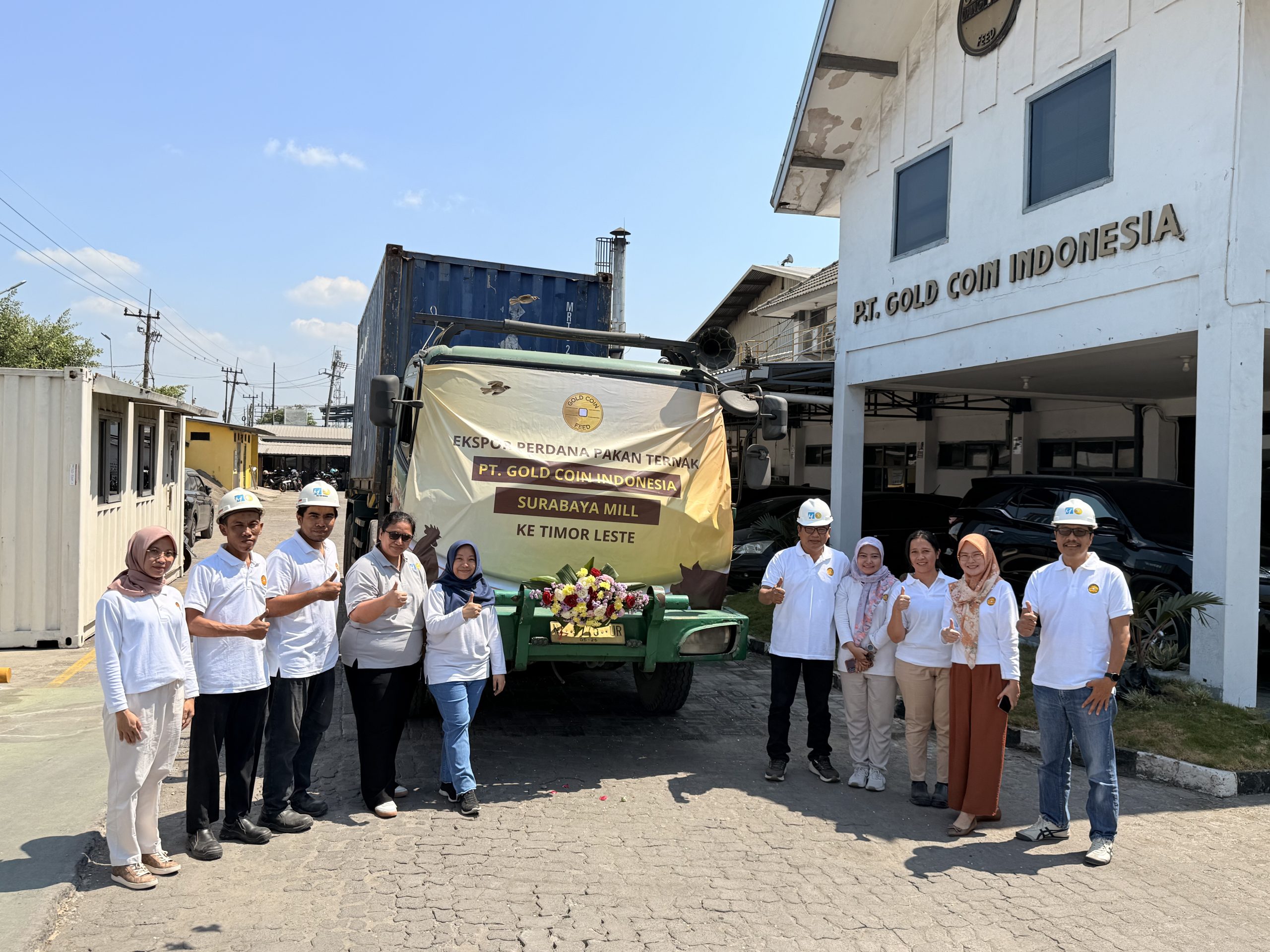 Gold Coin Indonesia exports animal feed to Timor Leste