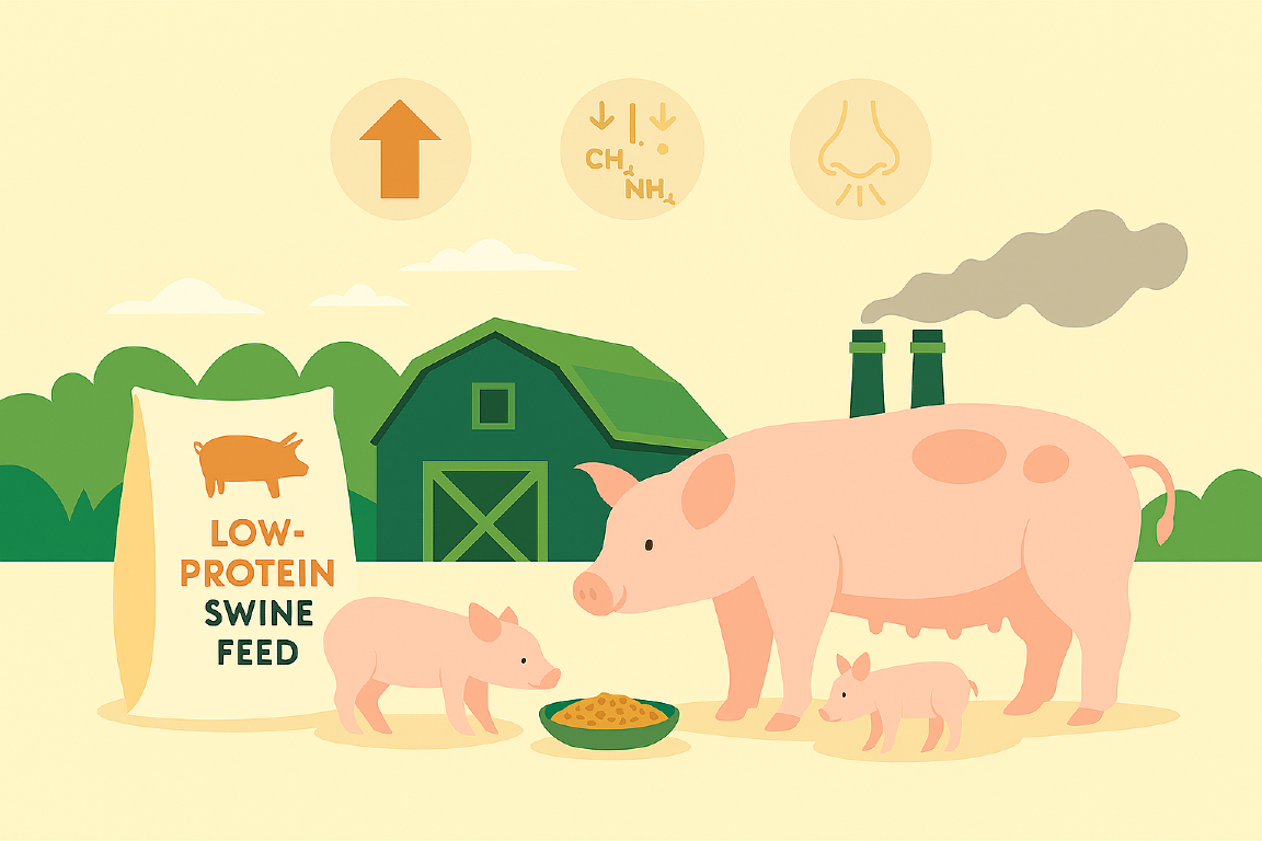 Low-protein swine feed help reduce emissions in South Korea