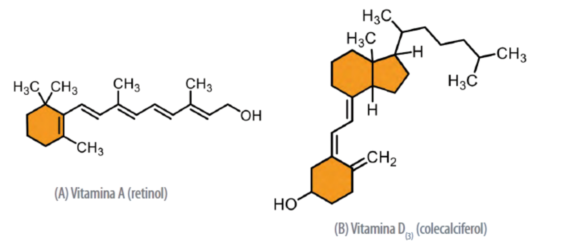 Figura 1. Estructuras de vitaminas