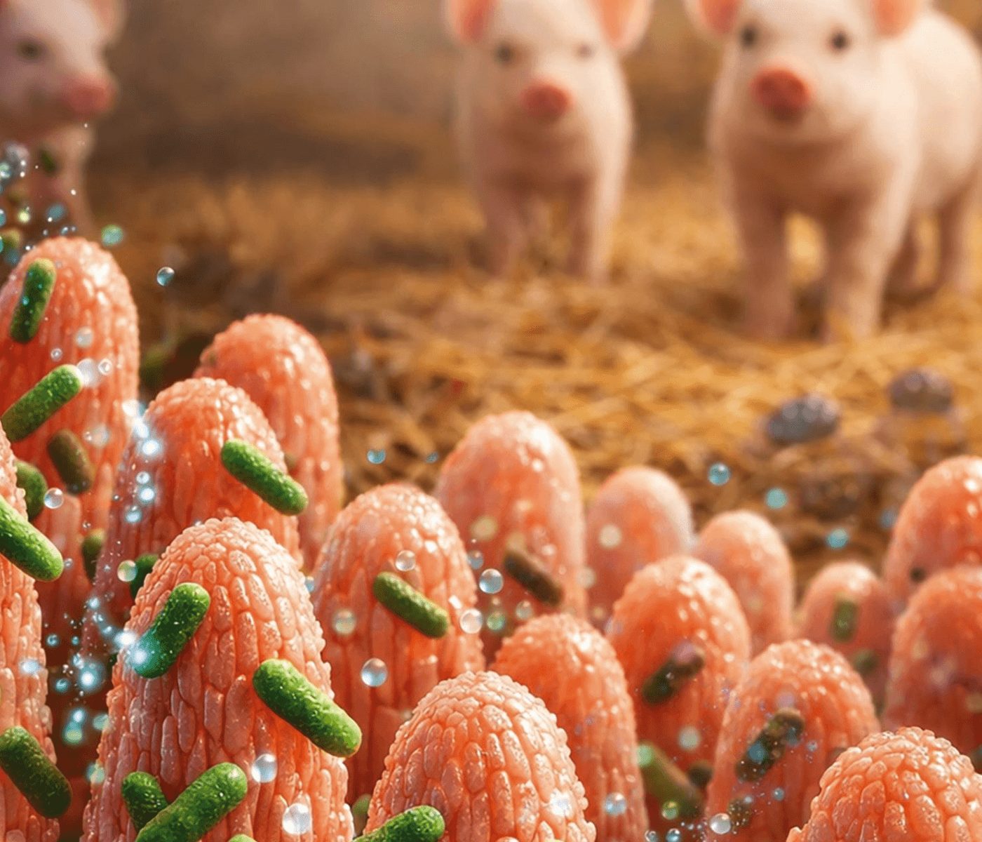 Clostridium butyricum mejora la salud intestinal en lechones