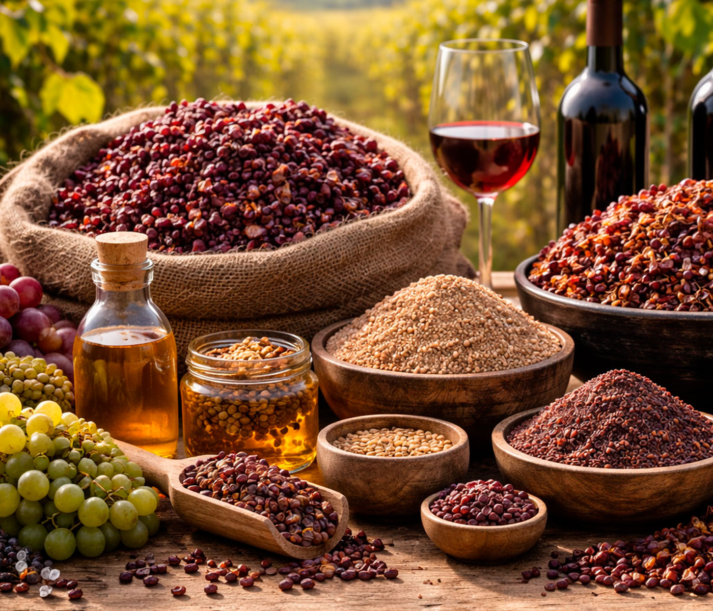 Subproductos de la industria del vino
