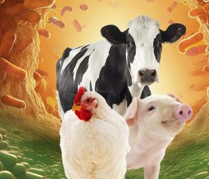 Synergistic benefits of prebiotics and probiotics in livestock nutrition