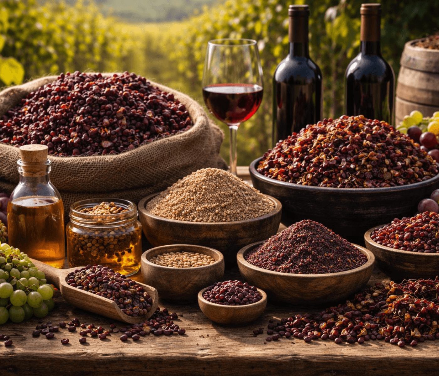 Subproductos de la industria del vino