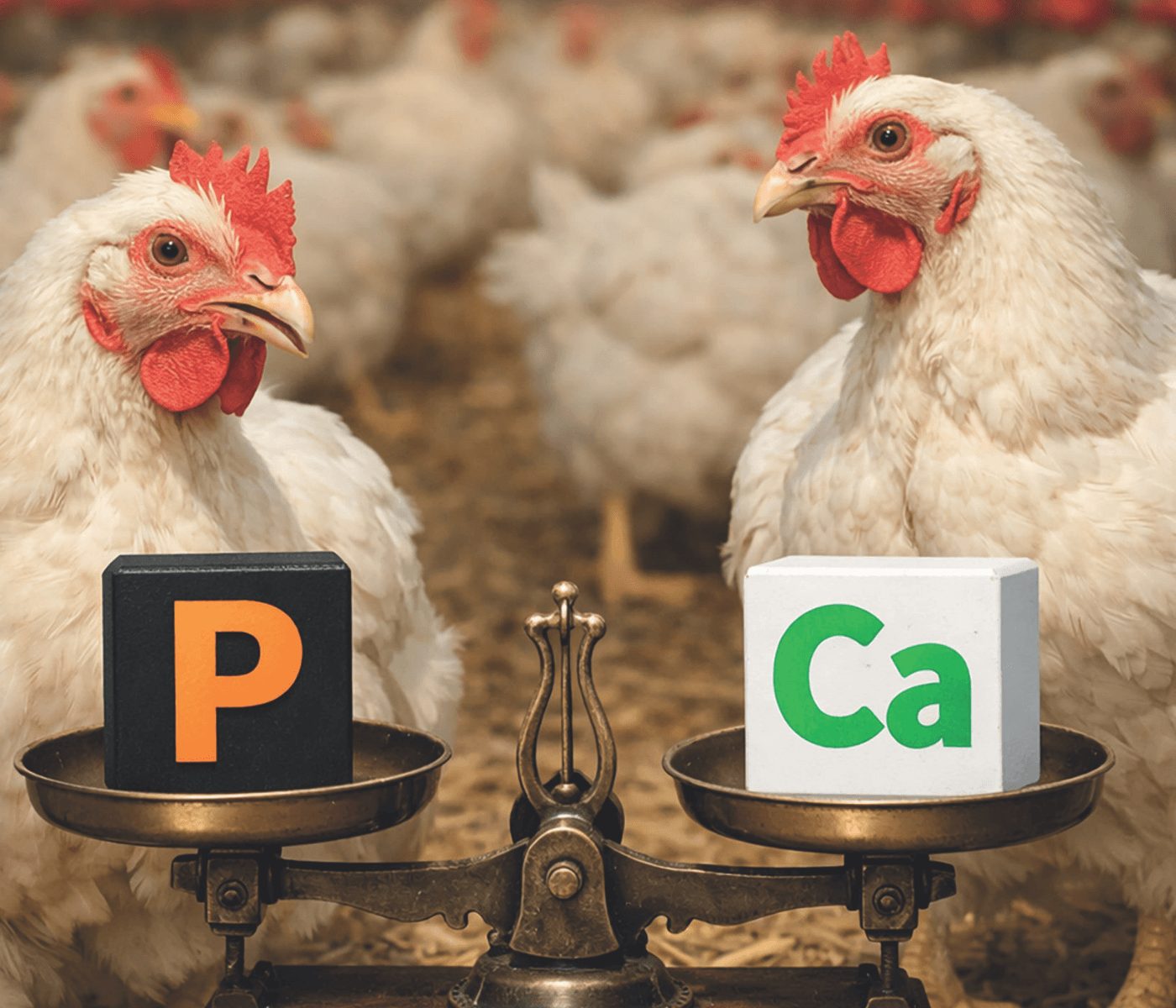 Optimización de calcio, fósforo y fitasa en broilers