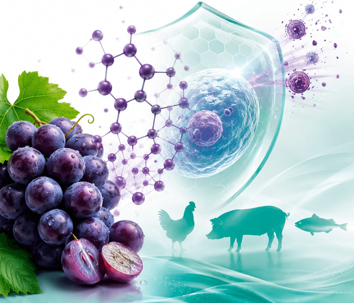 Polifenoles de uva en nutrición animal