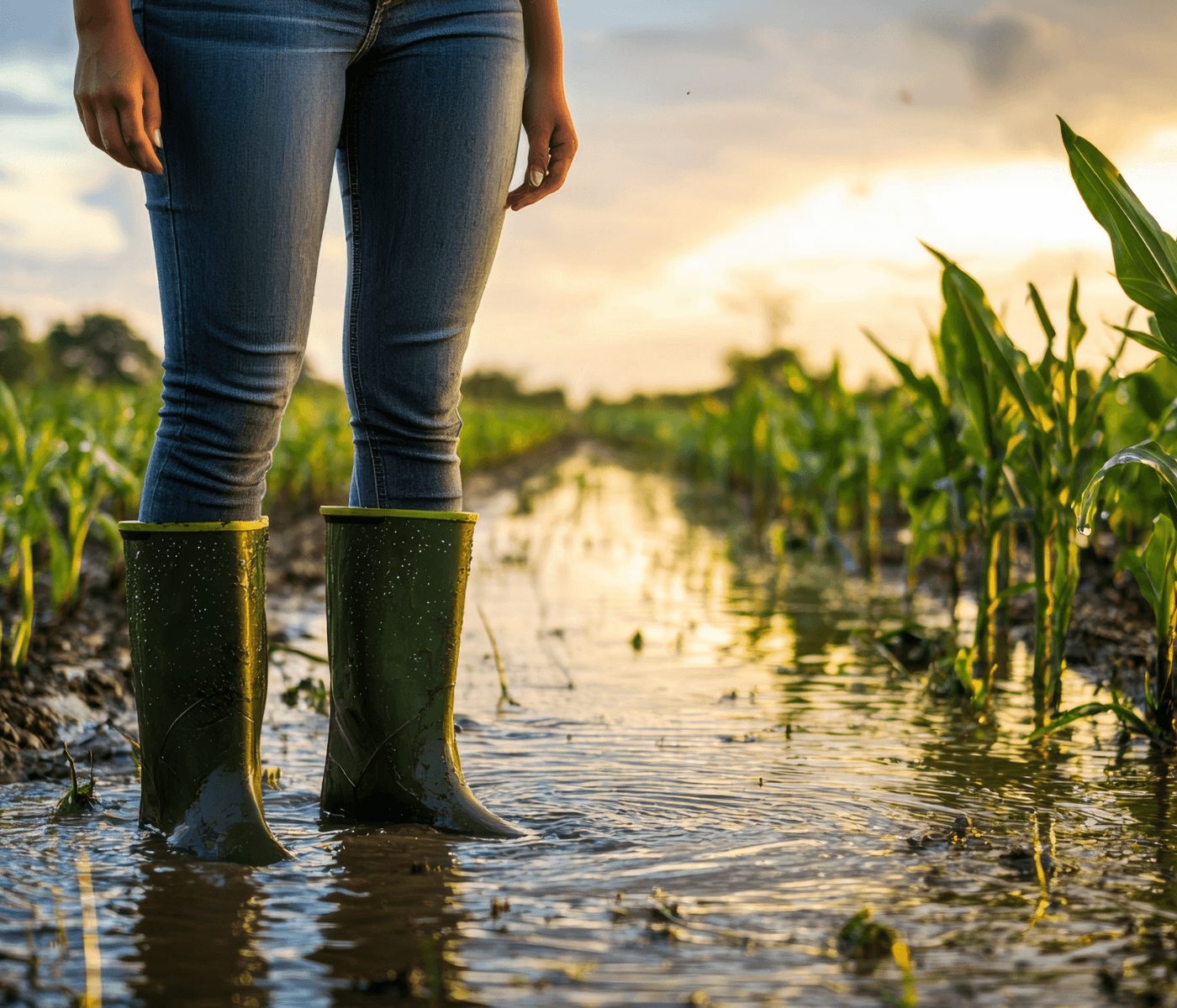 La cosecha de maíz y la siembra de trigo sufren retrasos por lluvias