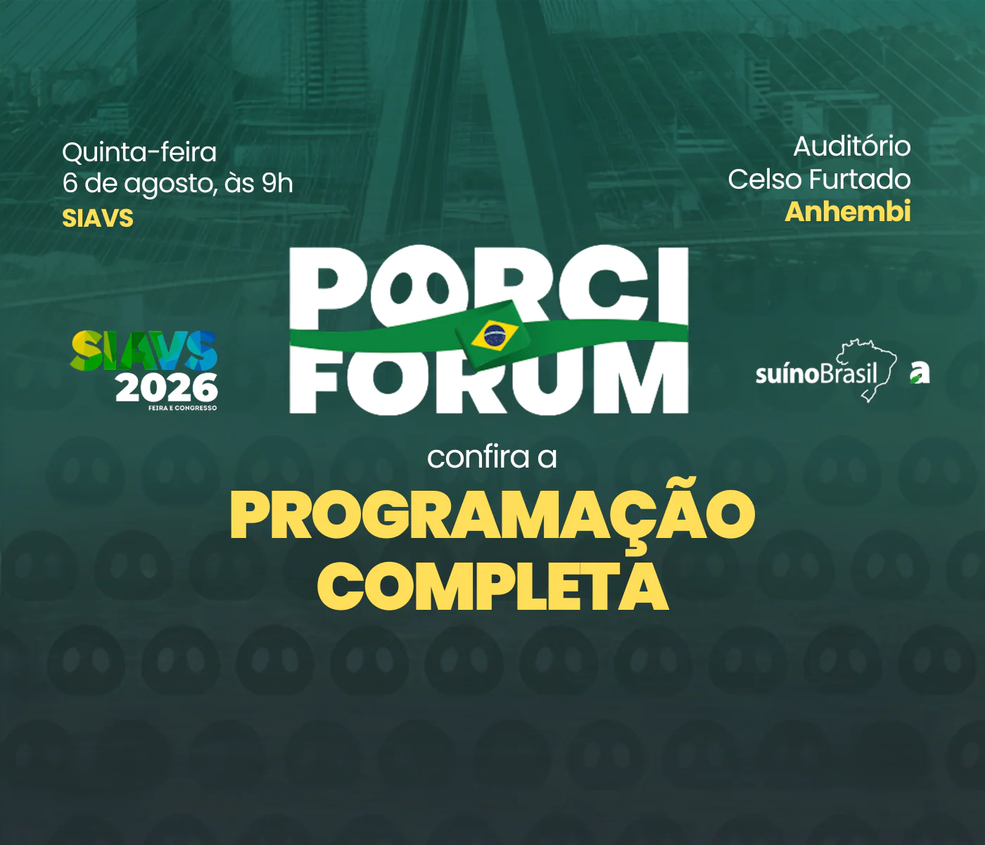 porciFÓRUM reforça protagonismo da suinocultura com encontro técnico no SIAVS