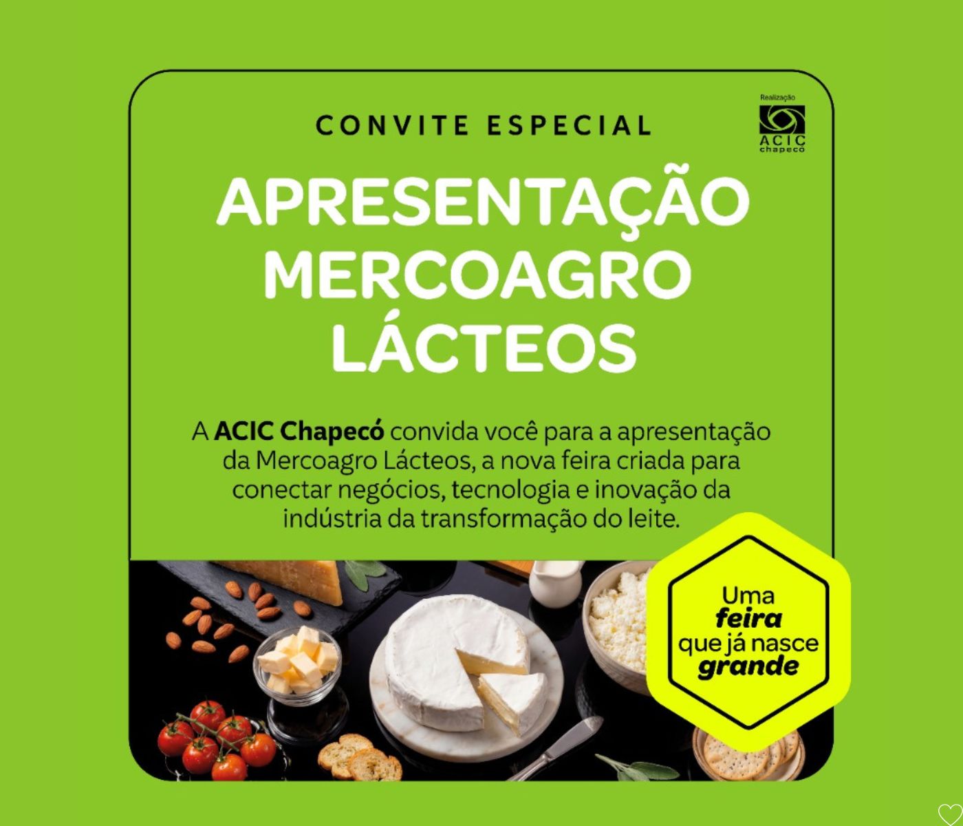 Chapecó recebe apresentação da Mercoagro Lácteos no dia 19 de agosto