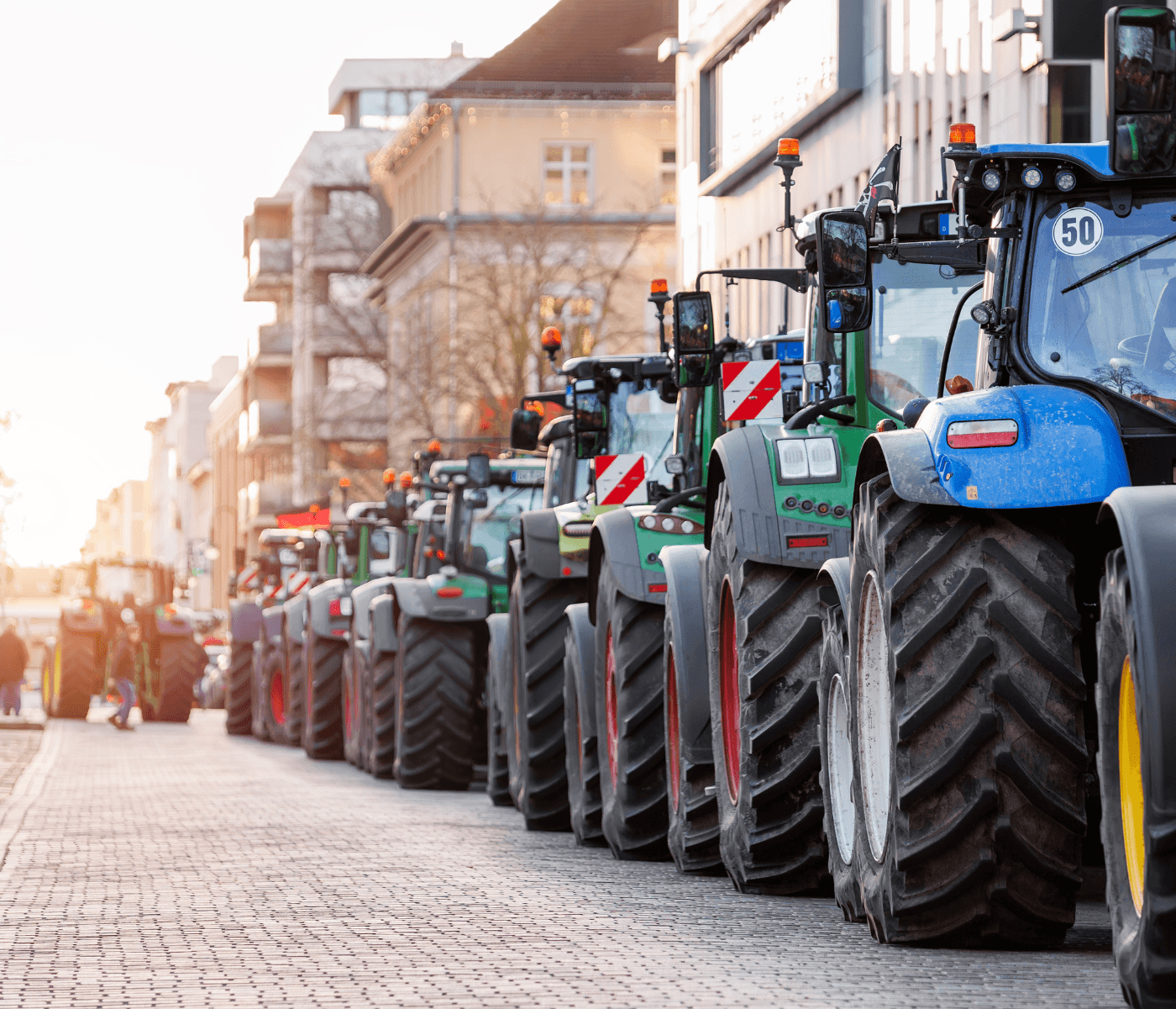 Tractorada en Vitoria-Gasteiz para reclamar zona de sequía