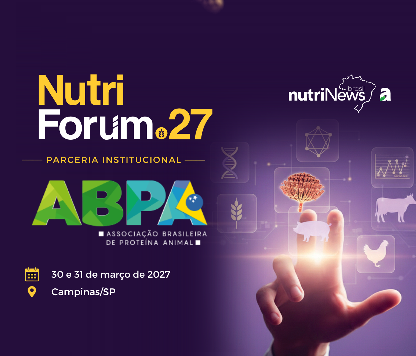 ABPA abre agenda de apoiadores do nutriFÓRUM 2027