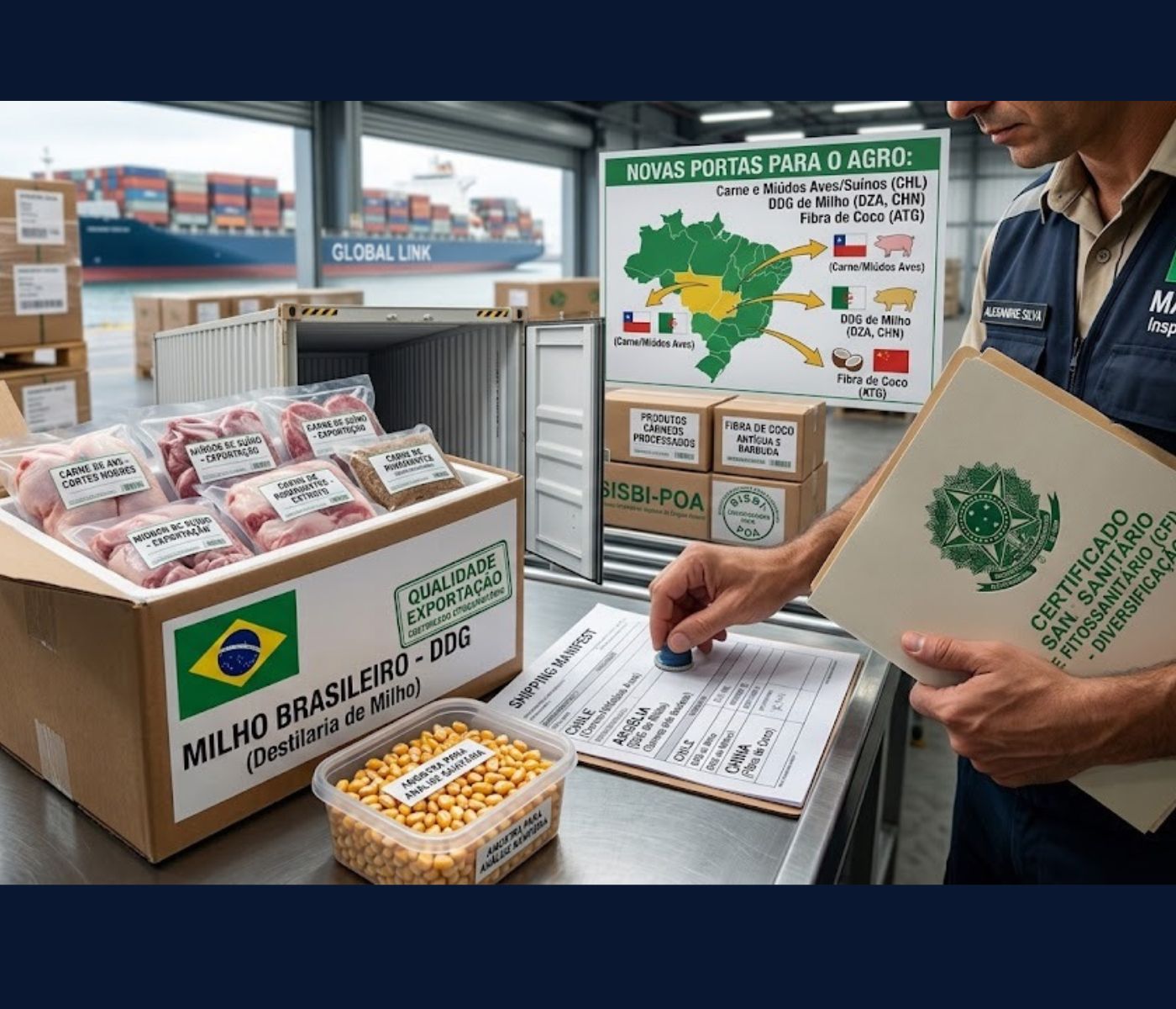 Do suíno ao milho, Brasil amplia destinos para produtos do agro