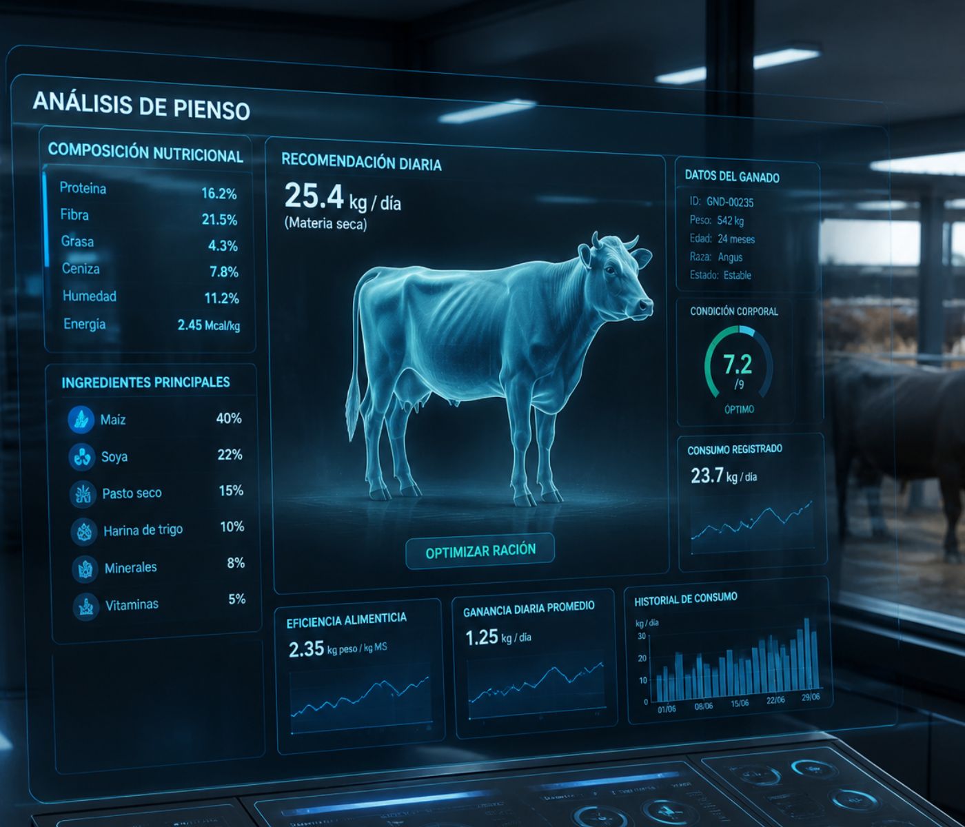 Inteligencia artificial para identificar pérdidas de alimento en ganadería